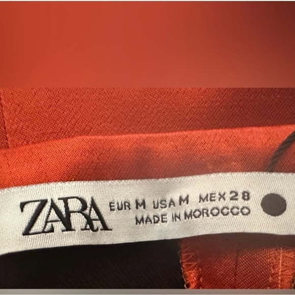 Zara Side Button Satin Effect High Waisted Mini Short Skirt, Size M, NWT - Picture 10 of 11